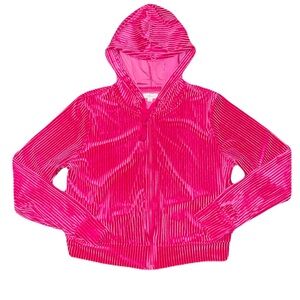 Colsie Bright Pink Women’s hoodie ribbed fabric feel